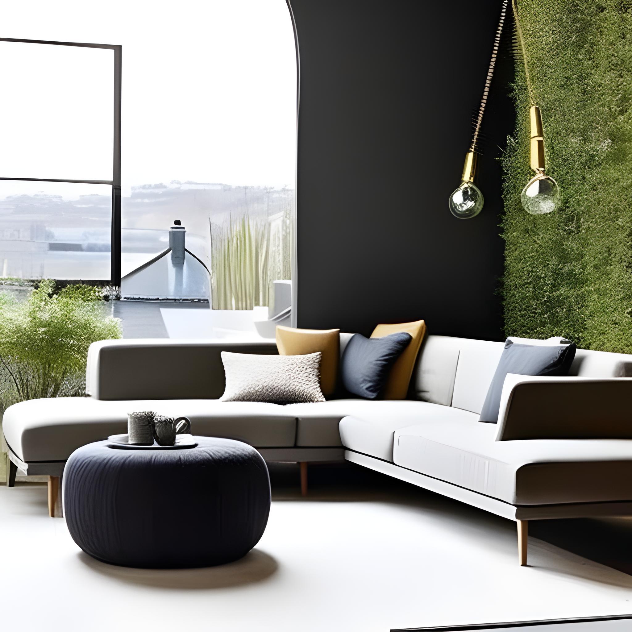 living room that naturally blend with terrace or winter garden place